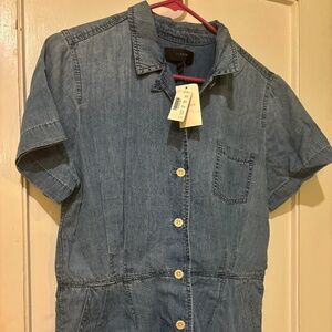 J. Crew Denim Romper